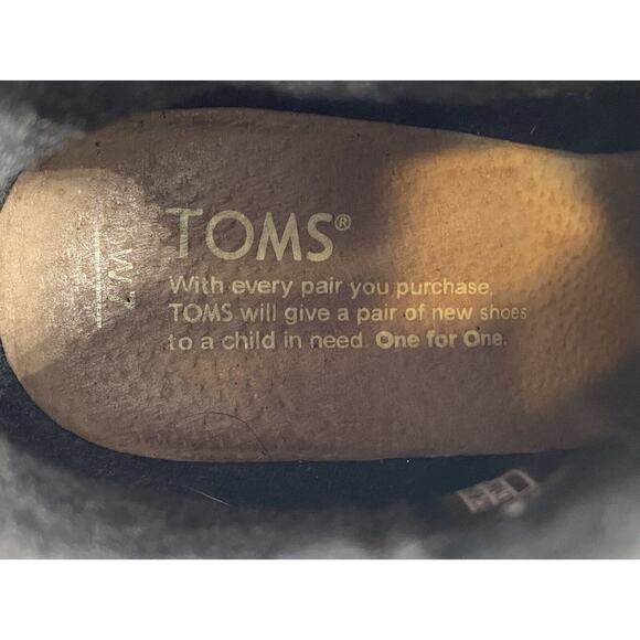 Toms Desert Wedge Black Suede Ankle Booties Shoes Size 7 Exposed Seams Zipper - Picture 7 of 10